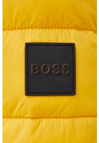 BOSS - Boss kurtka Boss Casual męska kolor żółty przejściowa. Okazja: na co dzień. Kolor: żółty. Materiał: materiał, włókno. Styl: casual
