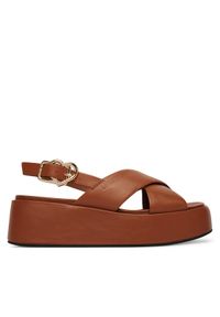 Love Moschino - LOVE MOSCHINO Sandały JA16137I0OIA0200 Brązowy. Kolor: brązowy. Materiał: skóra #1