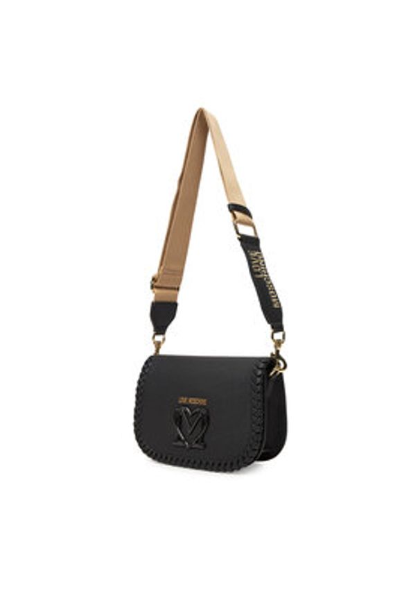 Love Moschino - LOVE MOSCHINO Torebka JC4125PP1MLJ0000 Czarny. Kolor: czarny. Materiał: skórzane