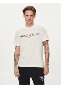 Aeronautica Militare T-Shirt 241TS2218J641 Biały Regular Fit. Kolor: biały. Materiał: bawełna