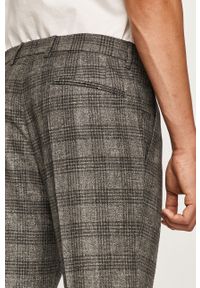 Strellson - Spodnie. Kolor: szary. Materiał: wełna, len, tkanina, bawełna #5