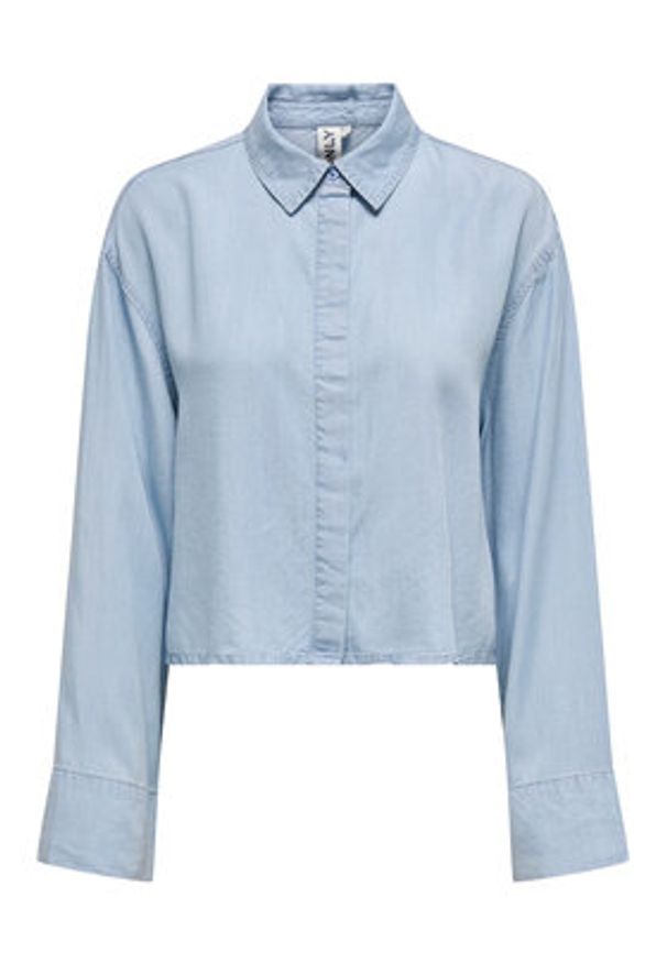 only - ONLY Koszula Charis 15337929 Niebieski Regular Fit. Kolor: niebieski. Materiał: lyocell