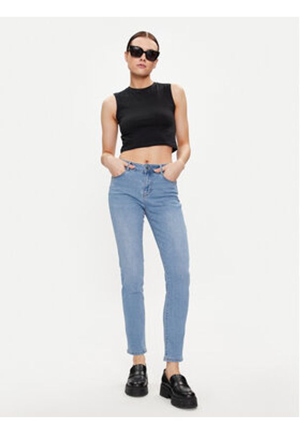 Morgan Jeansy 241-PARDA Niebieski Slim Fit. Kolor: niebieski