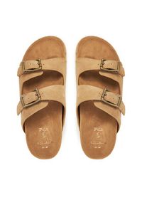 Polo Ralph Lauren Klapki Turbach 803916776003 Brązowy. Kolor: brązowy. Materiał: nubuk, skóra #3