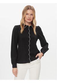 Vero Moda Koszula Gigi 10303039 Czarny Regular Fit. Kolor: czarny. Materiał: wiskoza
