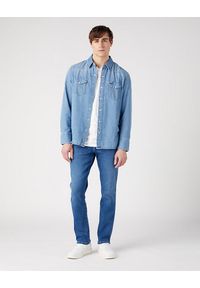 Wrangler - WRANGLER TEXAS SLIM MĘSKIE SPODNIE JEANSOWE PISCES W12SLD369