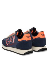 EA7 Emporio Armani Sneakersy 7X000541 AF18609 MZ579 Granatowy. Kolor: niebieski. Materiał: skóra #6