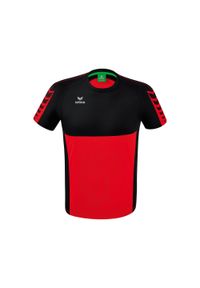 ERIMA - Koszulka dla dzieci Erima Six Wings. Kolor: wielokolorowy, czarny, czerwony. Materiał: materiał, prążkowany. Sport: piłka nożna #1