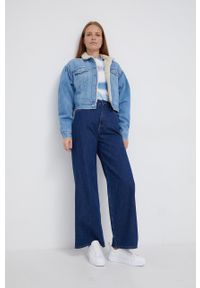 Pepe Jeans Kurtka jeansowa damska przejściowa oversize. Kolor: niebieski #5