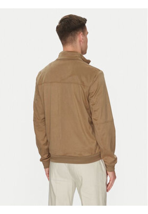 Geox Kurtka z imitacji skóry Blainey M5520P T3196 F5265 Beżowy Regular Fit. Kolor: beżowy. Materiał: skóra