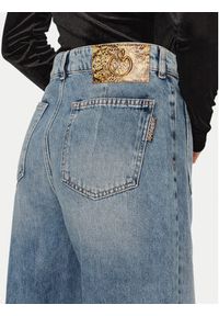 Just Cavalli Jeansy 77PAB503 Niebieski Wide Leg. Kolor: niebieski