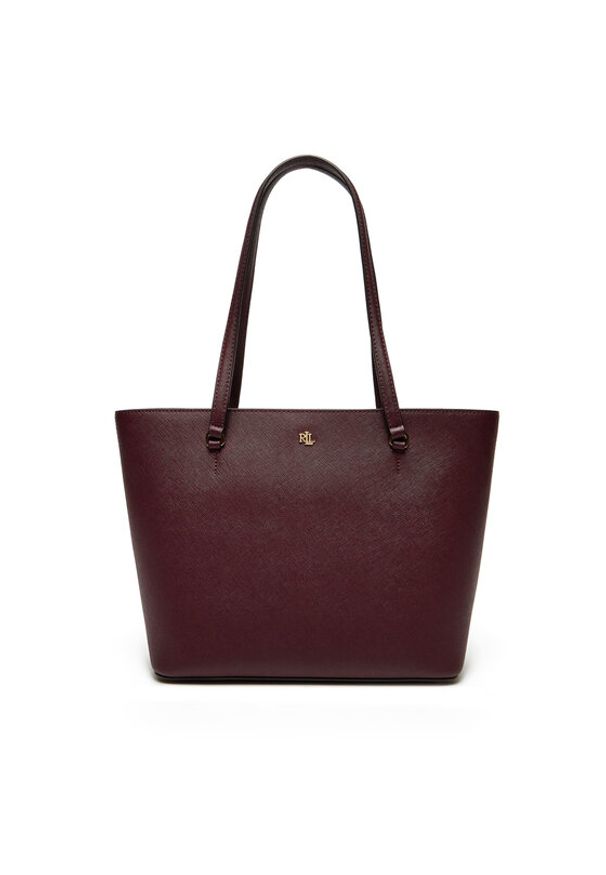 Lauren Ralph Lauren - LAUREN RALPH LAUREN Torebka 431924351014 Bordowy. Kolor: czerwony. Materiał: skórzane