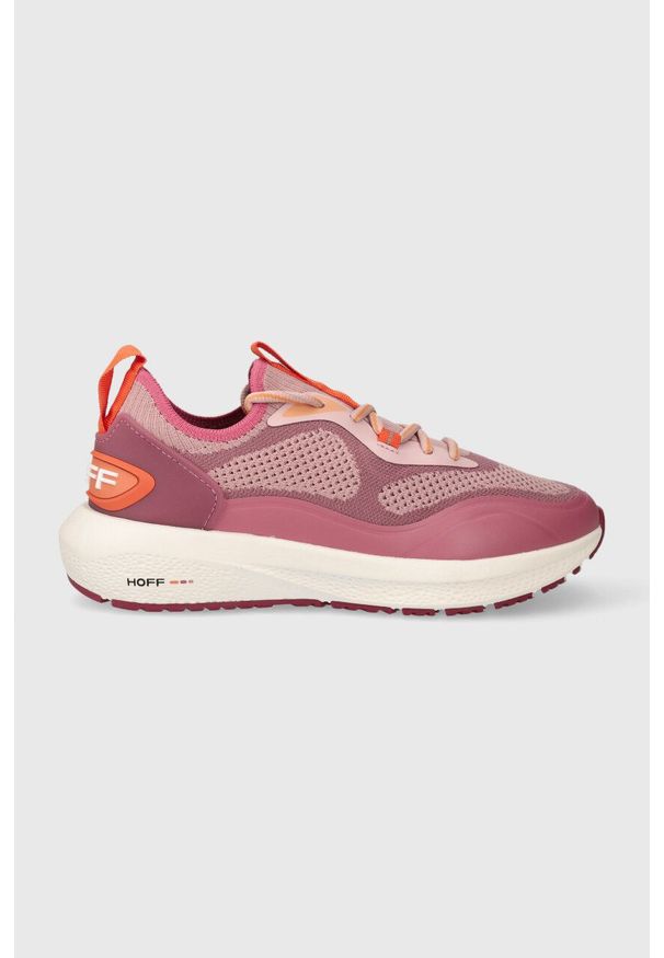 HOFF - Hoff sneakersy WAVE DYNAMIC kolor różowy 22318004. Nosek buta: okrągły. Zapięcie: sznurówki. Kolor: różowy. Materiał: guma. Obcas: na platformie