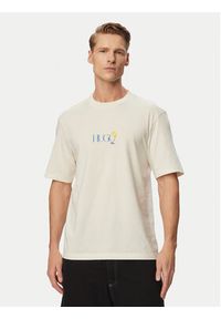 Hugo - HUGO T-Shirt Nulaxo 50560093 Biały Regular Fit. Kolor: biały #5