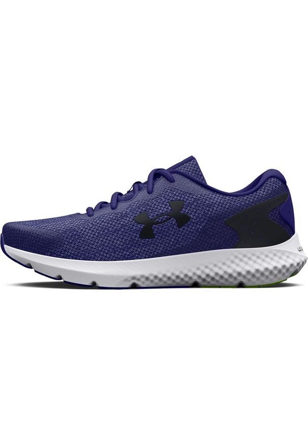 Buty Under Armour UA Charged Rogue 3 Knit, Mężczyźni. Kolor: niebieski. Materiał: materiał. Sport: bieganie