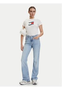 Tommy Jeans T-Shirt DW0DW22781 Écru Regular Fit. Kolor: kremowy. Materiał: bawełna #2