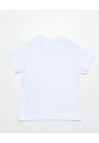 DSQUARED2 KIDS - Biały bawełniany t-shirt z nadrukami 0-3 lat. Kolor: biały. Materiał: bawełna. Wzór: nadruk. Sezon: lato