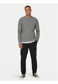 Only & Sons Sweter 22026559 Szary Regular Fit. Kolor: szary. Materiał: bawełna #4