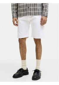 Jack & Jones Szorty materiałowe Rick Original 12290839 Biały Regular Fit. Kolor: biały. Materiał: bawełna #1