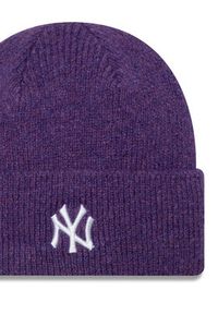 New Era Czapka New York Yankees Wide Cuff Knit Beanie 60580752 Fioletowy. Kolor: fioletowy. Materiał: materiał, poliester #6