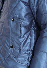 Born2be - Niebieska Kurtka Tenerin. Typ kołnierza: kaptur. Kolor: niebieski. Długość: długie #3