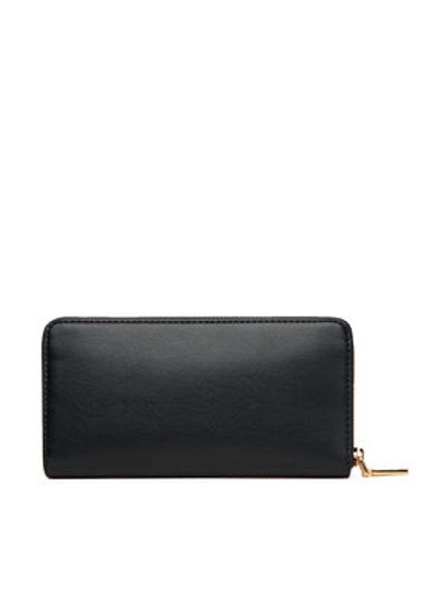 Love Moschino - LOVE MOSCHINO Duży Portfel Damski JC5733PP0MKG0000 Czarny. Kolor: czarny. Materiał: skóra