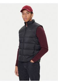TOMMY HILFIGER - Tommy Hilfiger Kamizelka MW0MW41981 Czarny Regular Fit. Kolor: czarny. Materiał: syntetyk
