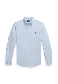 Polo Ralph Lauren Koszula 710932545013 Błękitny Slim Fit. Typ kołnierza: polo. Kolor: niebieski. Materiał: bawełna #3