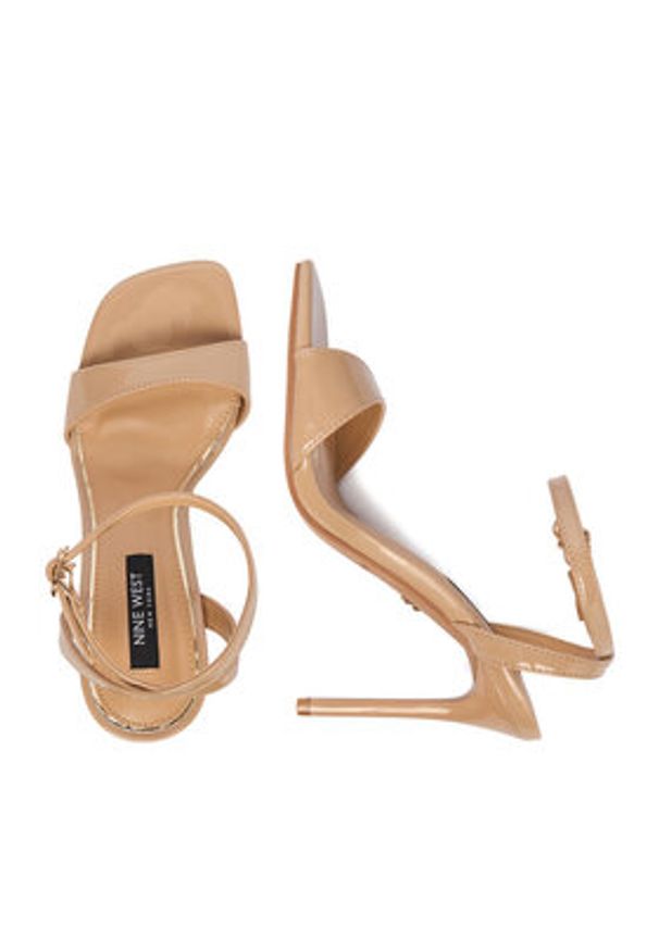 Nine West Sandały CEO-CR436-T8637 Beżowy. Kolor: beżowy. Materiał: materiał