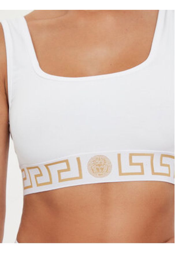 VERSACE - Versace Biustonosz top 1013323 1A10011 Biały. Kolor: biały. Materiał: bawełna