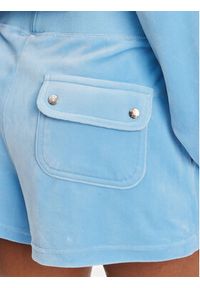 Juicy Couture Szorty sportowe Eve JCBHS224801 Niebieski Regular Fit. Kolor: niebieski. Materiał: syntetyk