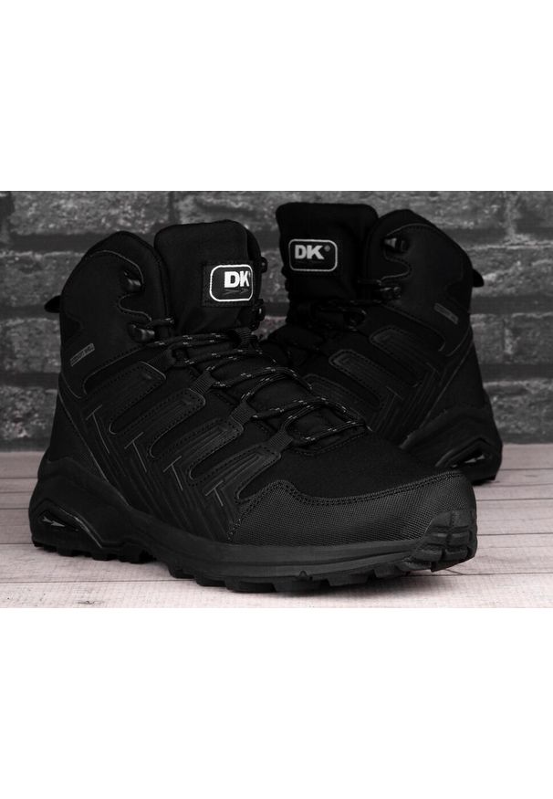 Buty męskie zimowe trekkingowe DK FOREST HIGH. Kolor: czarny. Sezon: zima