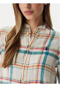 Polo Ralph Lauren Koszula 211970733501 Kremowy Classic Fit. Typ kołnierza: polo. Kolor: kremowy. Materiał: len #4