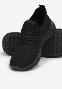Born2be - Czarne Buty Sportowe Lireko. Zapięcie: bez zapięcia. Kolor: czarny. Materiał: materiał, dresówka, guma. Szerokość cholewki: normalna #3