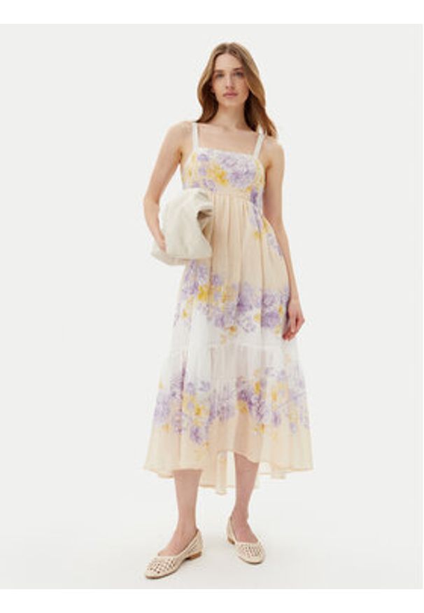 TwinSet - TWINSET Sukienka letnia 251TT206B Kolorowy Regular Fit. Wzór: kolorowy. Sezon: lato