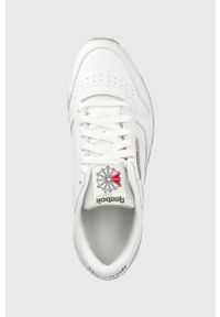 Reebok Classic sneakersy skórzane Classic Leather GY3558 kolor biały GY3558.100008789-FTWWHT/PUG. Nosek buta: okrągły. Zapięcie: sznurówki. Kolor: biały. Materiał: skóra. Model: Reebok Classic #5