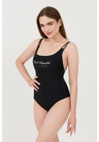 Karl Lagerfeld - KARL LAGERFELD Czarny strój kąpielowy Hotel Karl Swimsuit, Rozmiar XS. Kolor: czarny #4
