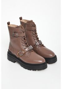 Pinko - Trapery damskie skórzane Mia 19 PINKO. Materiał: skóra #1