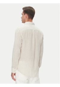 TOMMY HILFIGER - Tommy Hilfiger Koszula Essential MW0MW38581 Beżowy Regular Fit. Kolor: beżowy. Materiał: len #5