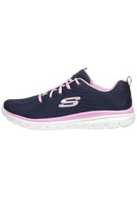 skechers - Buty sportowe Sneakersy damskie, Graceful - Get Connected. Zapięcie: sznurówki. Kolor: niebieski. Materiał: tkanina, materiał. Szerokość cholewki: normalna. Model: Skechers Sport. Sport: turystyka piesza