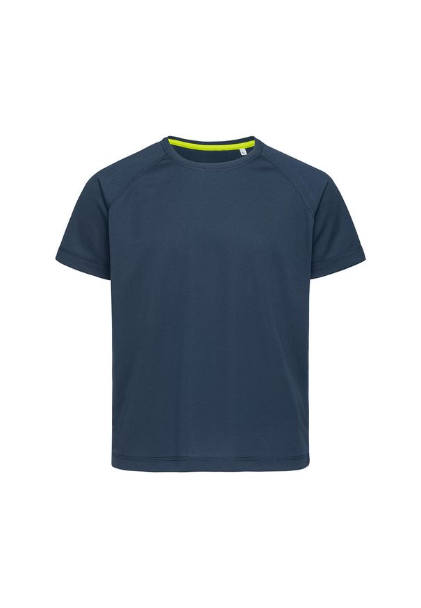 Stedman - Koszulka Dziecięca Raglan Active T-shirt. Kolor: niebieski. Długość rękawa: raglanowy rękaw. Sport: turystyka piesza