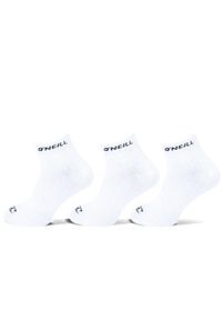 O'Neill - Skarpetki za kostkę dla mężczyzn O'neill Quarter socks 3-pak. Kolor: biały