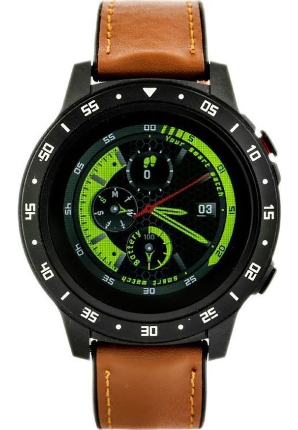 Smartwatch Pacific ZY645D Brązowy (PACIFIC 02 BROWN). Rodzaj zegarka: smartwatch. Kolor: brązowy