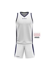 Givova Kit Power Interlock chłopcy 3XS. Kolor: niebieski, biały, wielokolorowy. Długość rękawa: bez rękawów. Sport: fitness, koszykówka