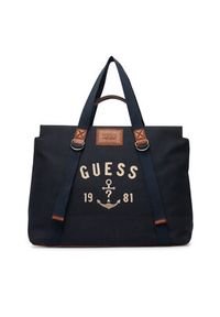 Guess Torba weekendowa HMOSCM P6246 Granatowy. Kolor: niebieski. Materiał: materiał #4