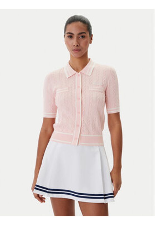 Guess Kardigan V6RR02 Z4652 Różowy Regular Fit. Kolor: różowy. Materiał: syntetyk