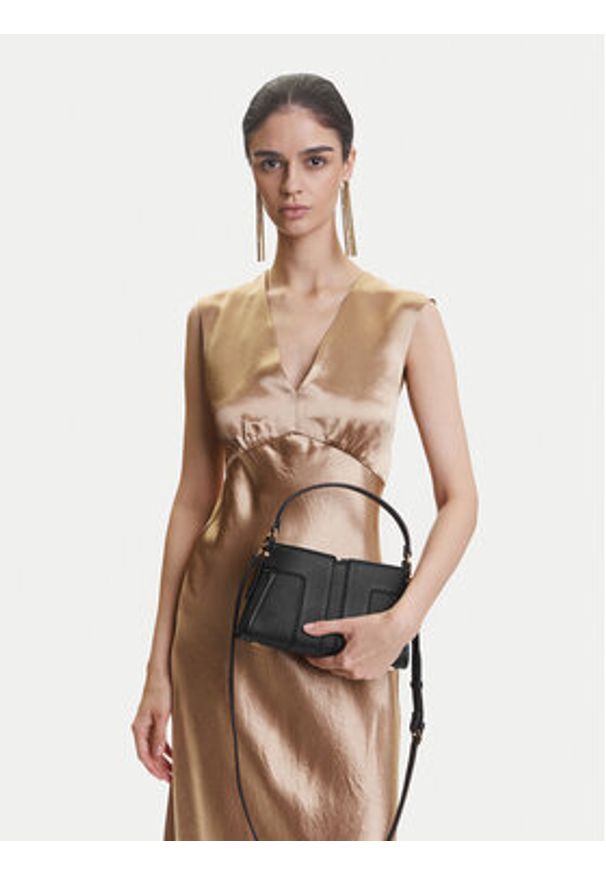 Elisabetta Franchi Torebka BS-06A-51E2-V400 Czarny. Kolor: czarny. Materiał: skórzane