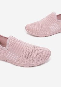 Born2be - Różowe Tenisówki Adrea. Nosek buta: okrągły. Kolor: różowy. Materiał: jeans, materiał. Szerokość cholewki: normalna #3