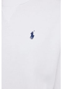 Polo Ralph Lauren sukienka 211856683001 kolor biały mini oversize. Typ kołnierza: polo. Kolor: biały. Materiał: dzianina. Wzór: gładki. Typ sukienki: oversize. Długość: mini #3
