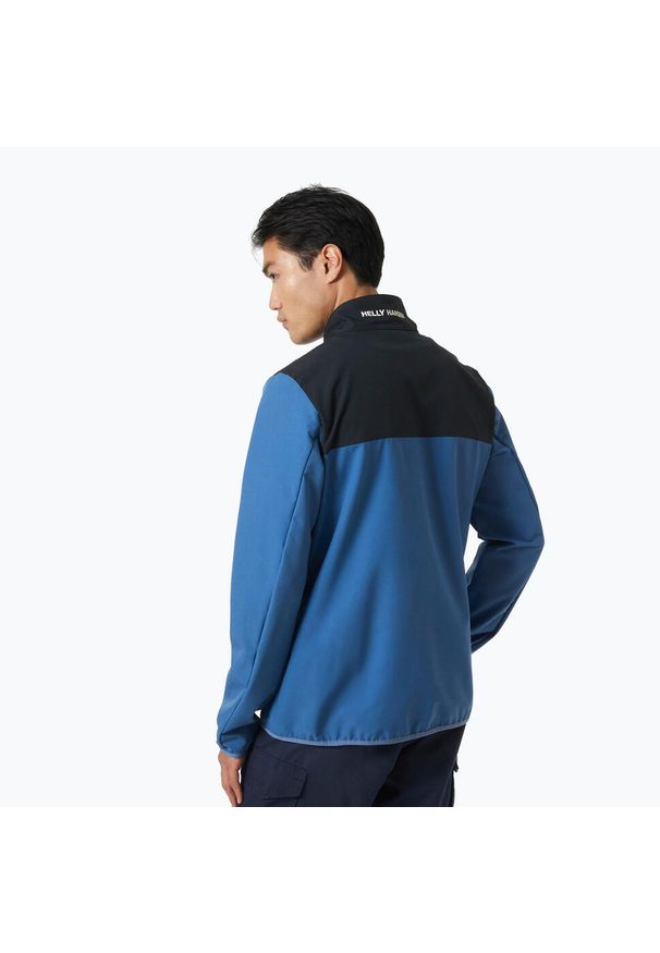 Kurtka żeglarska męska Helly Hansen Newport Softshell. Kolor: niebieski. Materiał: softshell. Sport: żeglarstwo
